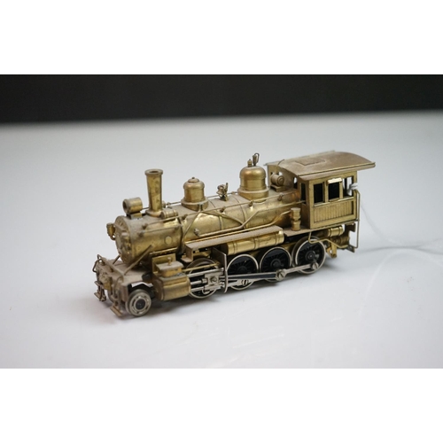 240 - Boxed Akane Model Trains HO gauge M&P 2-8-0 brass locomotive & tender, unpainted, made in Japan by T... 