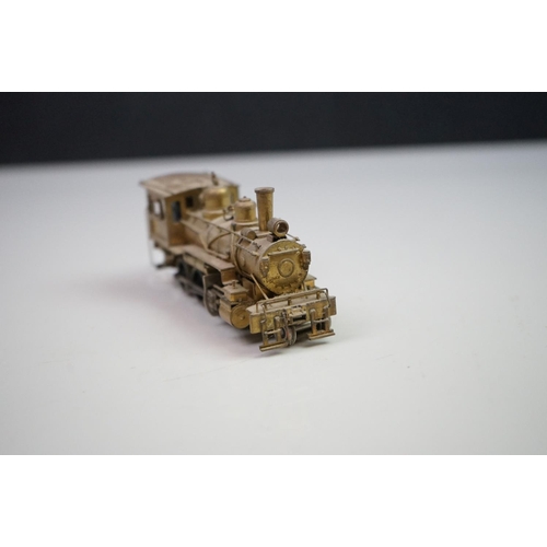 240 - Boxed Akane Model Trains HO gauge M&P 2-8-0 brass locomotive & tender, unpainted, made in Japan by T... 