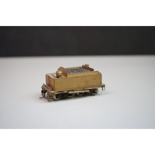 240 - Boxed Akane Model Trains HO gauge M&P 2-8-0 brass locomotive & tender, unpainted, made in Japan by T... 