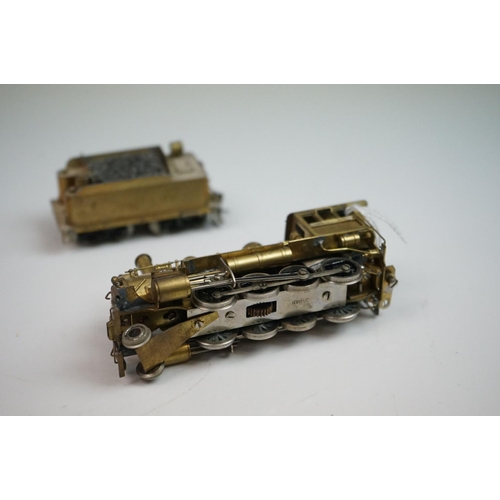 240 - Boxed Akane Model Trains HO gauge M&P 2-8-0 brass locomotive & tender, unpainted, made in Japan by T... 