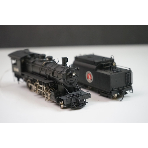 241 - Boxed Tenshodo HO gauge Great Northern 2-8-0  Class F-8 No 158 brass locomotive & tender, painted, a... 