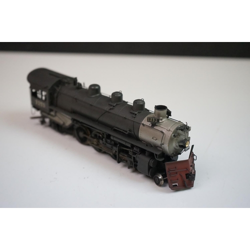 242 - Boxed Master Series HO gauge Union Pacific MK-6 Mikado 2-8-2 brass locomotive & tender, painted, app... 