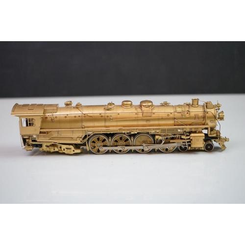 244 - Japanese Fujiyama HO gauge A-3 4-8-4 brass locomotive for Pacific Fast Mail Northern, with tender. C... 