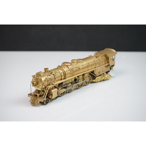 244 - Japanese Fujiyama HO gauge A-3 4-8-4 brass locomotive for Pacific Fast Mail Northern, with tender. C... 