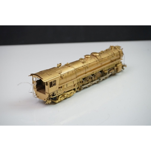 244 - Japanese Fujiyama HO gauge A-3 4-8-4 brass locomotive for Pacific Fast Mail Northern, with tender. C... 