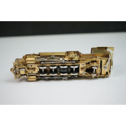 249 - Boxed Fujiyama Kogyo Co Ltd HO gauge D&RGW Class K-36 2-8-2 brass locomotive & tender, unpainted, Ja... 