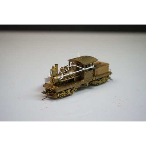 250 - Boxed NorthWest Short Line HO gauge 20 Ton Class B Dunkirk brass locomotive & tender, unpainted, mad... 