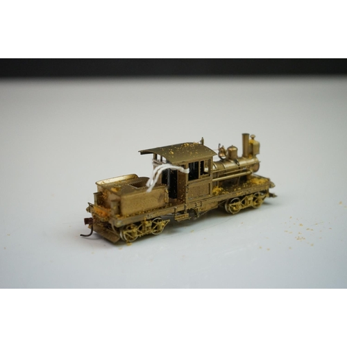 250 - Boxed NorthWest Short Line HO gauge 20 Ton Class B Dunkirk brass locomotive & tender, unpainted, mad... 