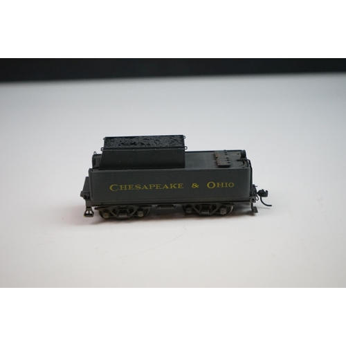 252 - Boxed Lambert Associates HO gauge Chesapeake & Ohio Railroad C-15-A 0-8-0 Silver Series ltd run bras... 