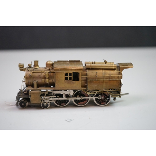 255 - Boxed Red Ball HO gauge Central RR of NJ 4-6-0 Camelback third edition brass locomotive & tender, ma... 