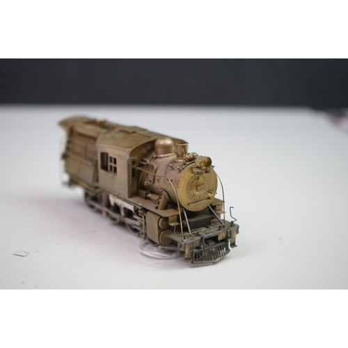 255 - Boxed Red Ball HO gauge Central RR of NJ 4-6-0 Camelback third edition brass locomotive & tender, ma... 