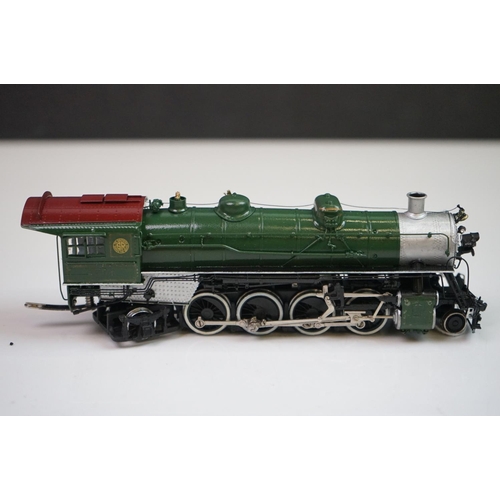 257 - Boxed Empire Midland HO gauge DL-103 Southern 4501 2-8-2 brass locomotive & tender, painted, made in... 