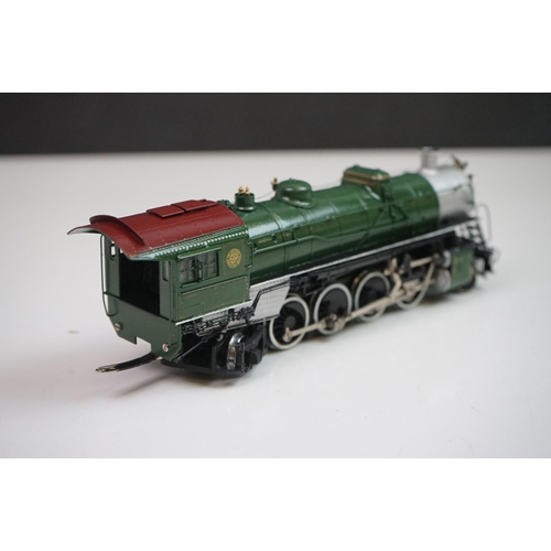 257 - Boxed Empire Midland HO gauge DL-103 Southern 4501 2-8-2 brass locomotive & tender, painted, made in... 