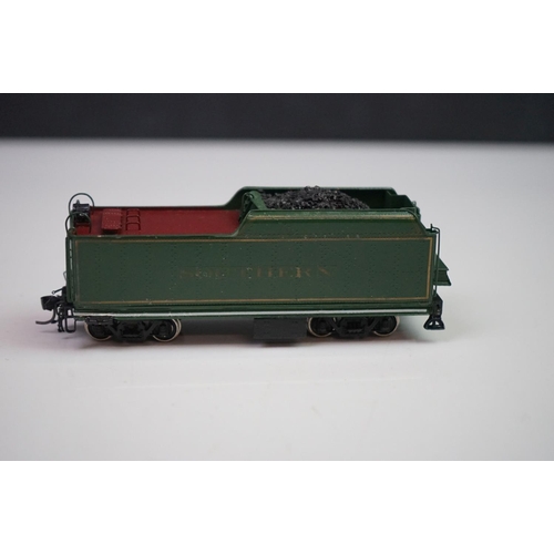 257 - Boxed Empire Midland HO gauge DL-103 Southern 4501 2-8-2 brass locomotive & tender, painted, made in... 