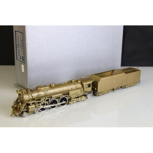 26 - Boxed NJ Custom Brass (Korea) HO gauge Chesapeake & Ohio Railway Class L-2 'Baker' 4-6-4 brass locom... 