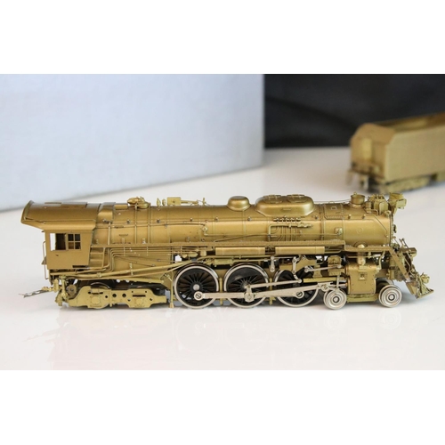 26 - Boxed NJ Custom Brass (Korea) HO gauge Chesapeake & Ohio Railway Class L-2 'Baker' 4-6-4 brass locom... 