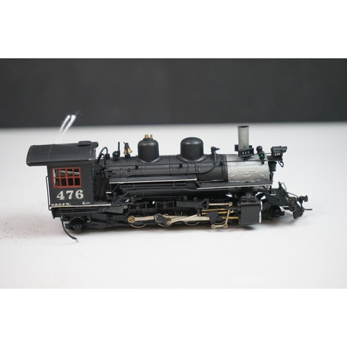 262 - HO gauge 476 2-8-2 Rio Grande brass locomotive & tender, appearing excellent