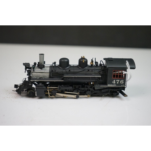 262 - HO gauge 476 2-8-2 Rio Grande brass locomotive & tender, appearing excellent