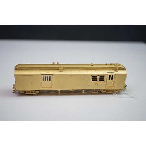 266 - Two boxed Overland Models HO gauge brass items of rolling stock to include C&S Baggage Mail Car (unp... 