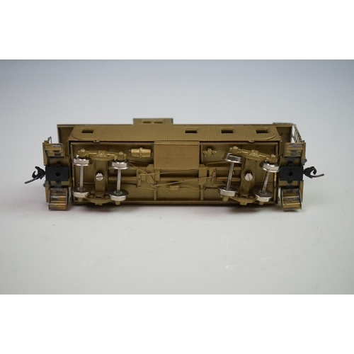 268 - Four boxed Overland Models HO gauge brass items of rolling stock to include Ma & Pa Caboose no 2002 ... 