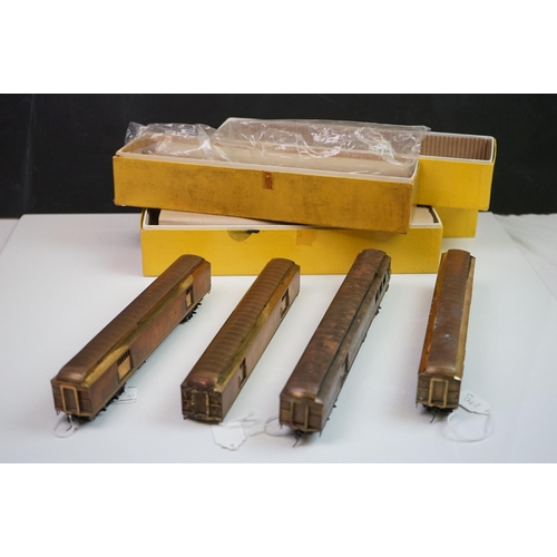 269 - Three boxed E Suydam & Co HO Railroad Equipment Baggage Car brass models to include 2 x RR-7 (one pa... 