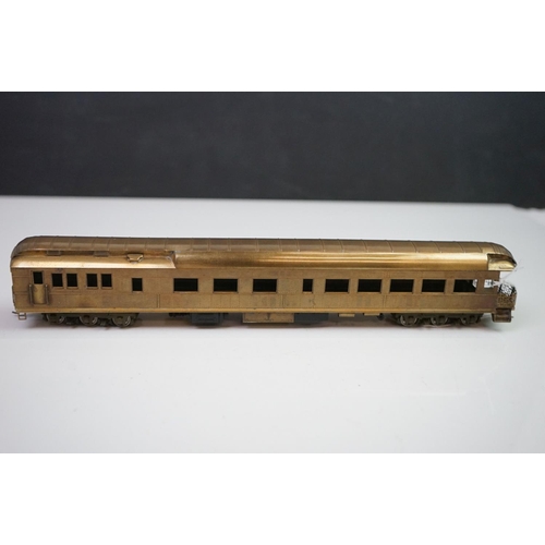 272 - Three boxed E Suydam & Co HO Railroad Equipment items of brass rolling stock to include RR-9 Lounge-... 