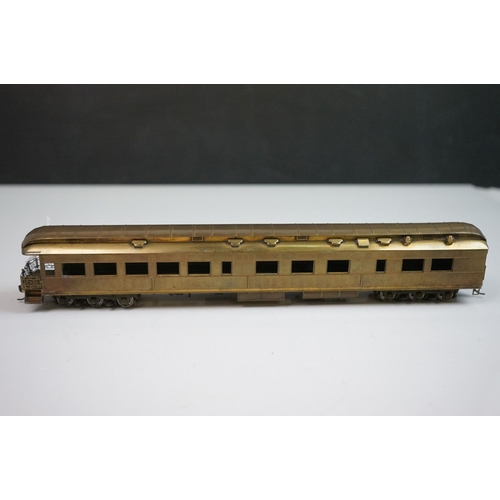 272 - Three boxed E Suydam & Co HO Railroad Equipment items of brass rolling stock to include RR-9 Lounge-... 