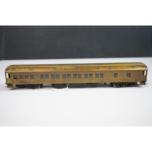 272 - Three boxed E Suydam & Co HO Railroad Equipment items of brass rolling stock to include RR-9 Lounge-... 