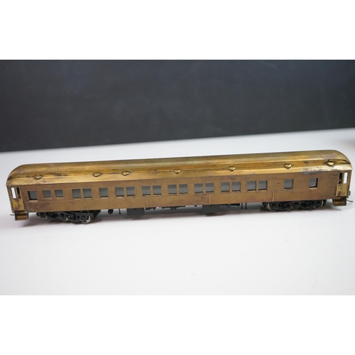 272 - Three boxed E Suydam & Co HO Railroad Equipment items of brass rolling stock to include RR-9 Lounge-... 