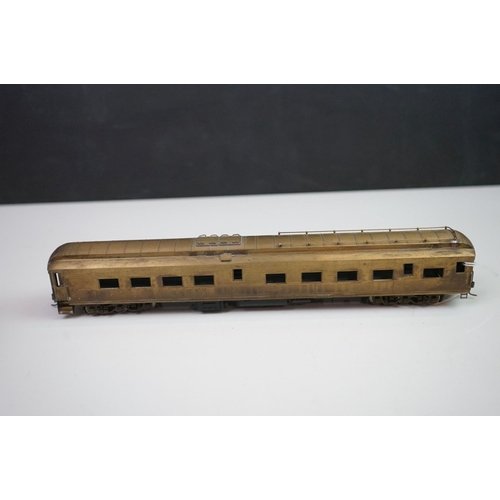 272 - Three boxed E Suydam & Co HO Railroad Equipment items of brass rolling stock to include RR-9 Lounge-... 