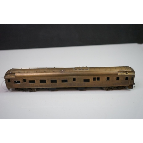 272 - Three boxed E Suydam & Co HO Railroad Equipment items of brass rolling stock to include RR-9 Lounge-... 