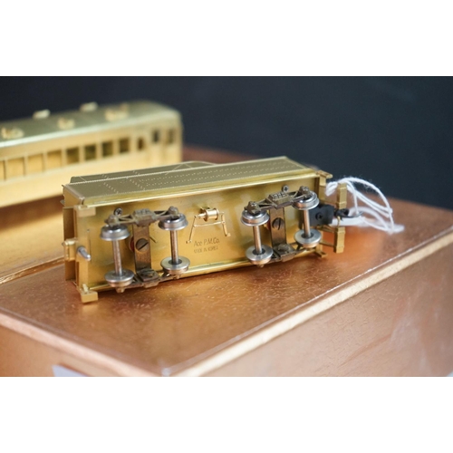 274 - Four boxed Oriental Limited HO gauge item of brass rolling stock to include B&O I-5ba Caboose made b... 