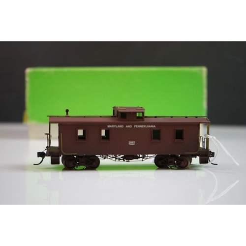 280 - Three boxed HO gauge brass items of rolling stock to include 2 x Sunset Models (PRR Class ND & B&O I... 