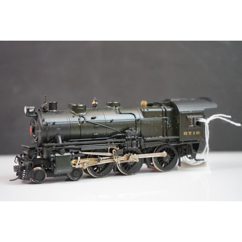 289 - Boxed Westside Model Company HO gauge G5 4-6-0 Long Island brass locomotive & tender with Pennsylvan... 