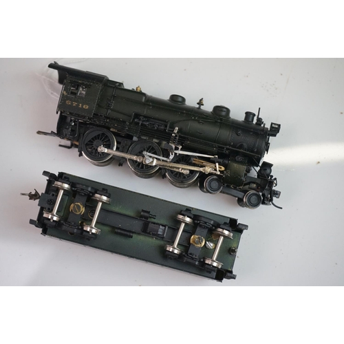 289 - Boxed Westside Model Company HO gauge G5 4-6-0 Long Island brass locomotive & tender with Pennsylvan... 