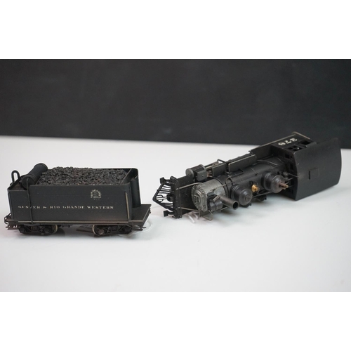 290 - Boxed Westside Model Company D & RGW Class C-16 #278 Hon-3 2-8-0 brass locomotive & tender, painted,... 