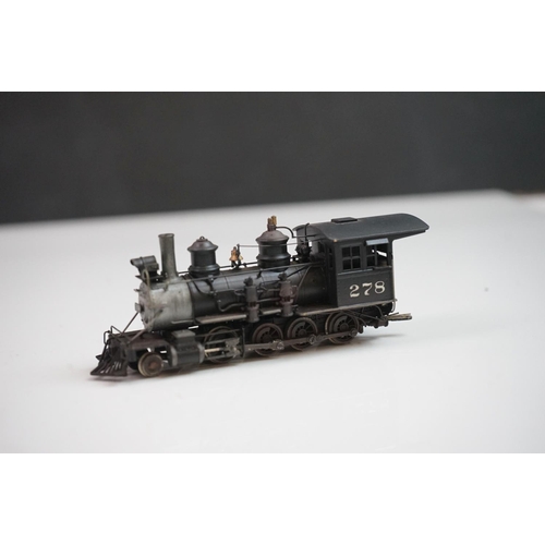 290 - Boxed Westside Model Company D & RGW Class C-16 #278 Hon-3 2-8-0 brass locomotive & tender, painted,... 