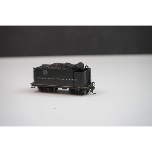 290 - Boxed Westside Model Company D & RGW Class C-16 #278 Hon-3 2-8-0 brass locomotive & tender, painted,... 