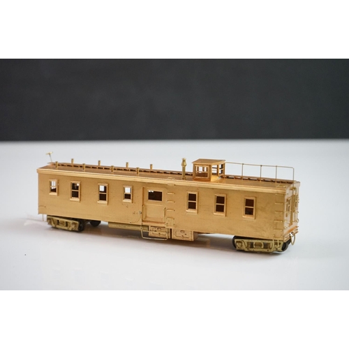 291 - Boxed Hallmark Models HO gauge brass AT & SF Dynamometer Car #29 handcrafter by Samhongsa Co, Korea,... 