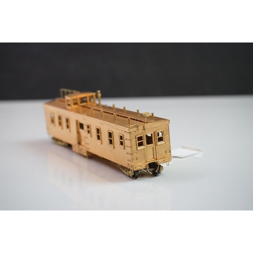 291 - Boxed Hallmark Models HO gauge brass AT & SF Dynamometer Car #29 handcrafter by Samhongsa Co, Korea,... 