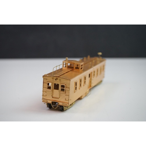 291 - Boxed Hallmark Models HO gauge brass AT & SF Dynamometer Car #29 handcrafter by Samhongsa Co, Korea,... 