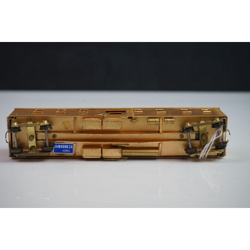 291 - Boxed Hallmark Models HO gauge brass AT & SF Dynamometer Car #29 handcrafter by Samhongsa Co, Korea,... 