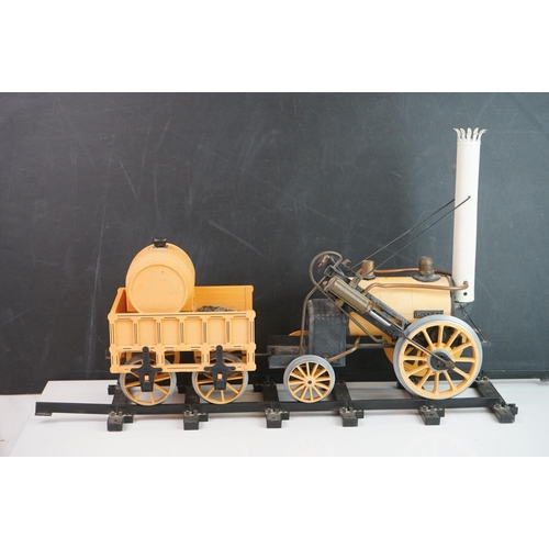 320 - Hornby O gauge The Stephenson's Rocket live steam locomotive & tender with straight of track