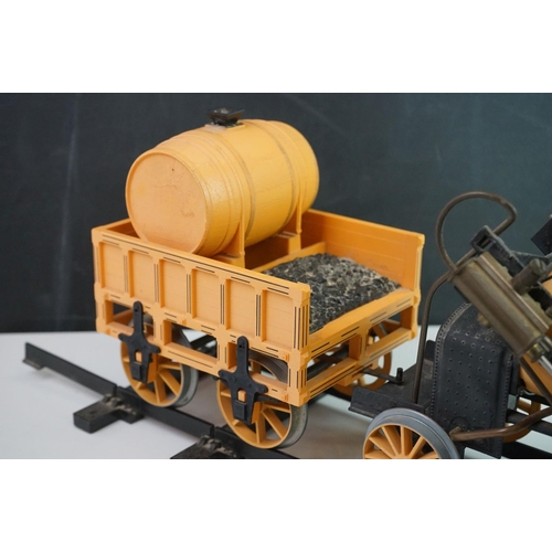 320 - Hornby O gauge The Stephenson's Rocket live steam locomotive & tender with straight of track