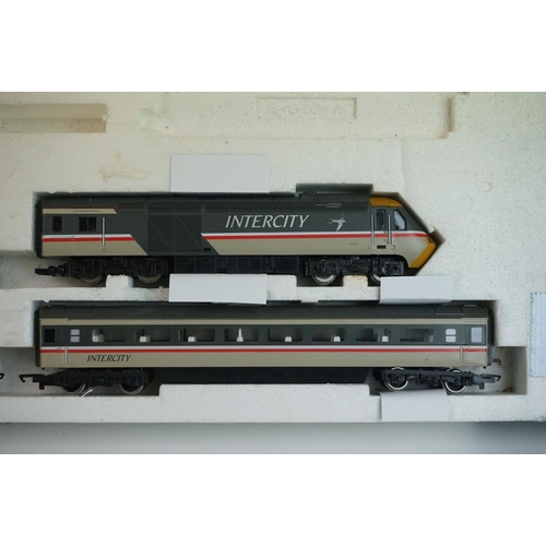 329 - Boxed Hornby R693 High Speed Train set with locomotive, rolling stock and track