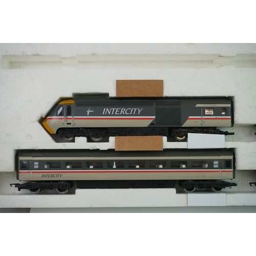 329 - Boxed Hornby R693 High Speed Train set with locomotive, rolling stock and track