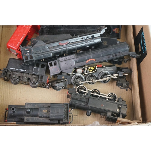 331 - Group of OO / HO gauge model railway to include locomotives spares and repairs, boxed Track Bed, Pec... 