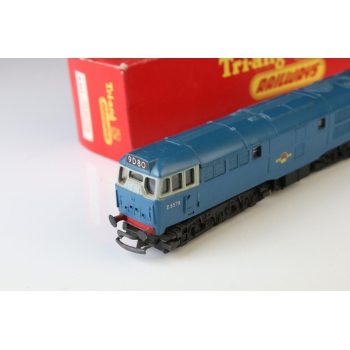 343 - Two boxed Triang OO gauge Diesel locomotives to include R357 AIA-AIA Diesel Electric Loco (box missi... 