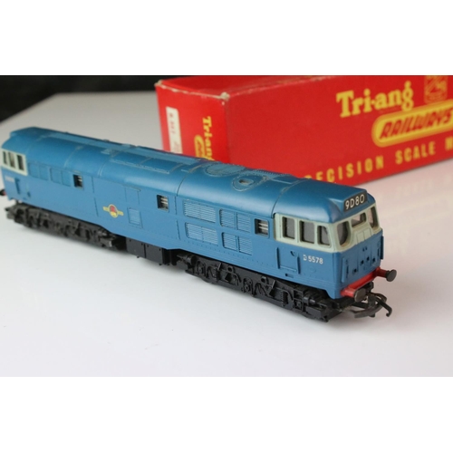 343 - Two boxed Triang OO gauge Diesel locomotives to include R357 AIA-AIA Diesel Electric Loco (box missi... 