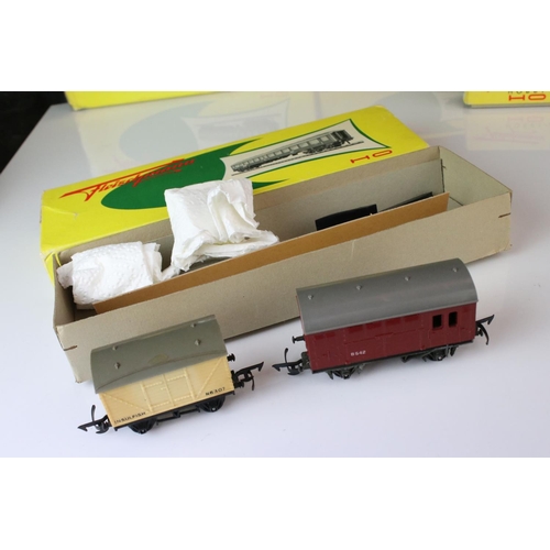 348 - Collection of Fleischmann HO gauge rolling stock contained in 9 boxes, a few part built examples, fe... 